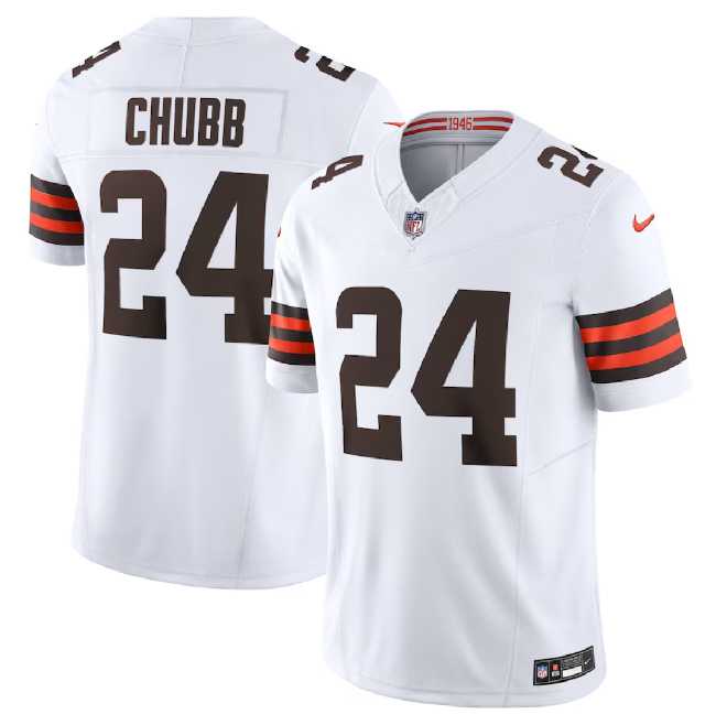 Men & Women & Youth Cleveland Browns #24 Nick Chubb White 2023 F.U.S.E. Vapor Untouchable Limited Stitched Jersey,We sell and wholesale Men & Women & Youth Cleveland Browns #24 Nick Chubb White 2023 F.U.S.E. Vapor Untouchable Limited Stitched Jersey on line form chian!